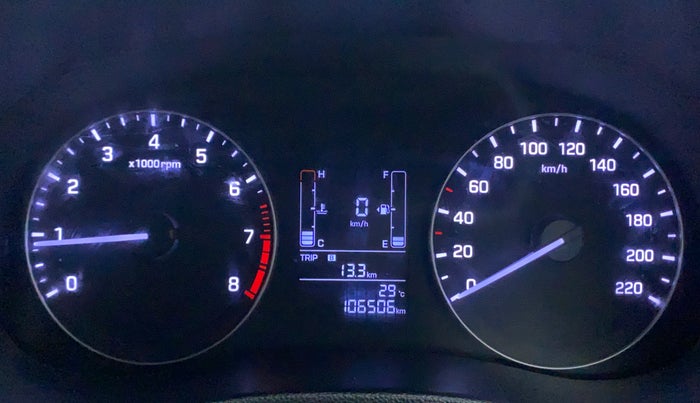 2018 Hyundai Creta SX 1.6 PETROL, Petrol, Manual, 1,06,506 km, Odometer Image