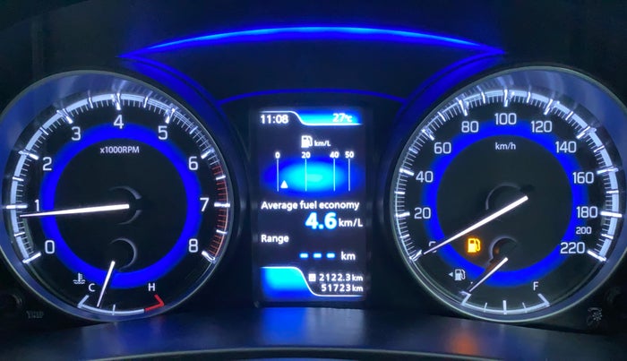 2016 Maruti Baleno ALPHA PETROL 1.2, Petrol, Manual, 51,723 km, Odometer Image