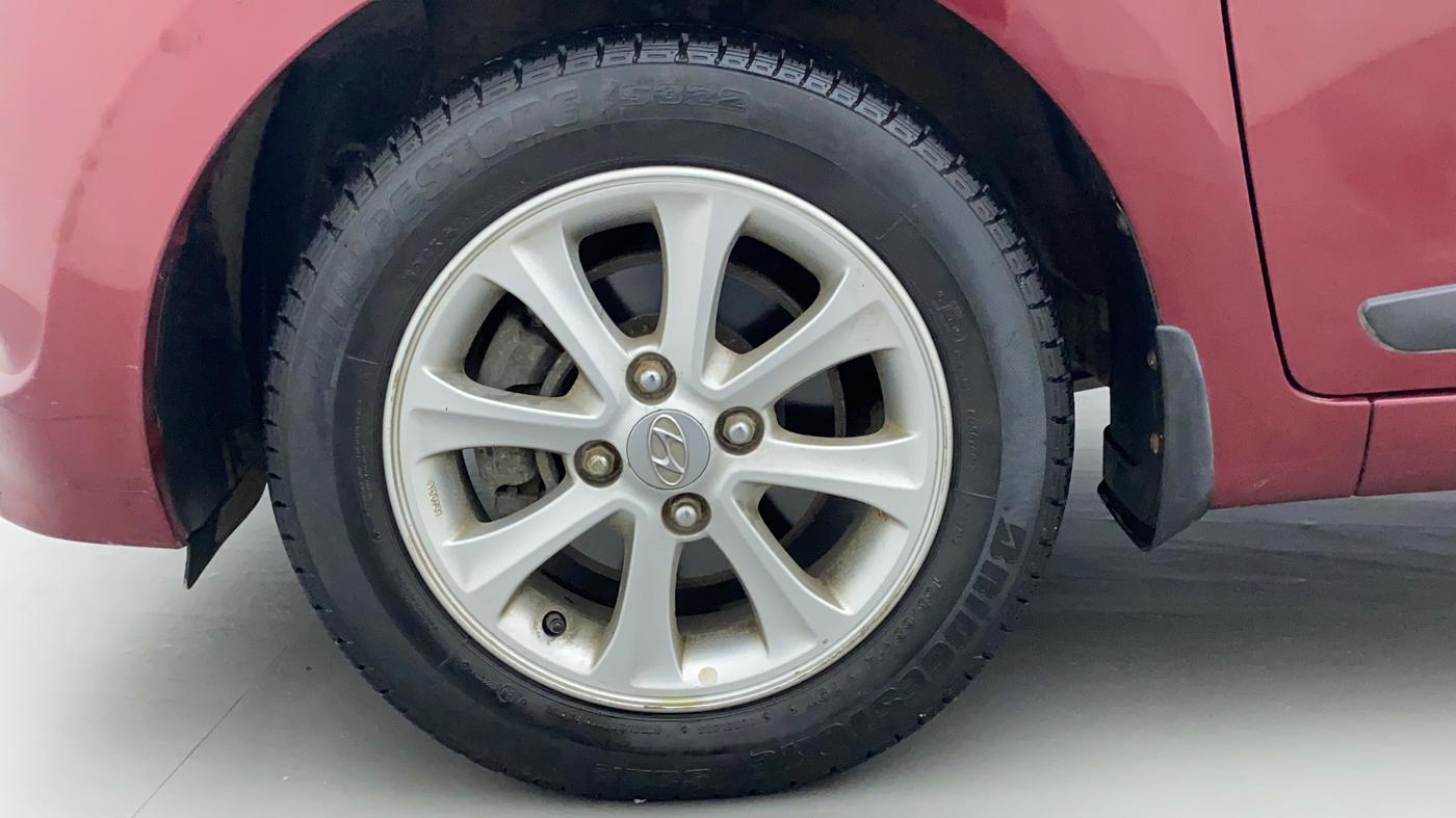 2014 Hyundai Grand i10 ASTA AT 1.2 KAPPA VTVT, Petrol, Automatic, 69,139 km, Left Front Wheel