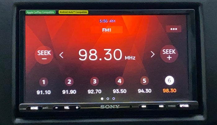 2017 Maruti Baleno ZETA CVT PETROL 1.2, Petrol, Automatic, 37,678 km, Infotainment System