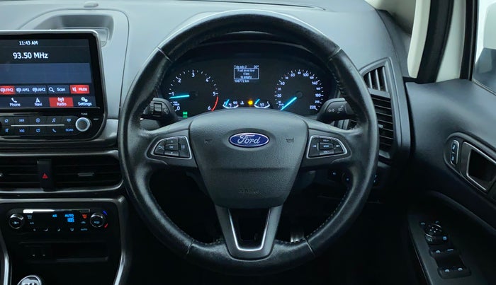 2019 Ford Ecosport TITANIUM 1.5L DIESEL, Diesel, Manual, 1,08,772 km, Steering Wheel Close Up