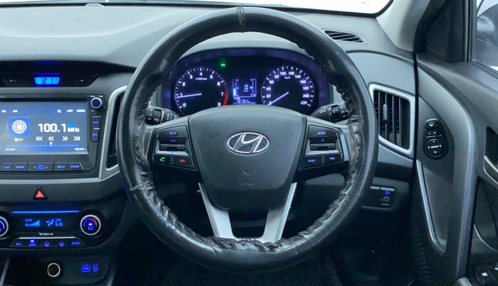 2017 Hyundai Creta SX PLUS 1.6 PETROL DUAL TONE, Petrol, Manual, 75,674 km, Steering Wheel Close Up