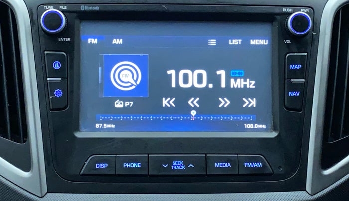 2017 Hyundai Creta SX PLUS 1.6 PETROL DUAL TONE, Petrol, Manual, 75,674 km, Infotainment System