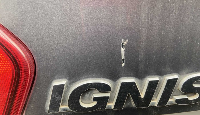 2017 Maruti IGNIS ZETA 1.2 AMT, Petrol, Automatic, 11,048 km, Dicky (Boot door) - Minor scratches