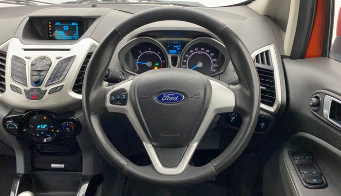 2016 Ford Ecosport TITANIUM+ 1.5L DIESEL, Diesel, Manual, 1,06,835 km, Steering Wheel Close Up