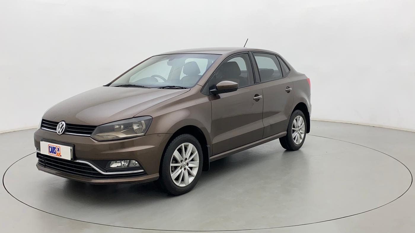 2017 Volkswagen Ameo HIGHLINE1.5L, Diesel, Manual, 1,10,257 km, Left Front Diagonal