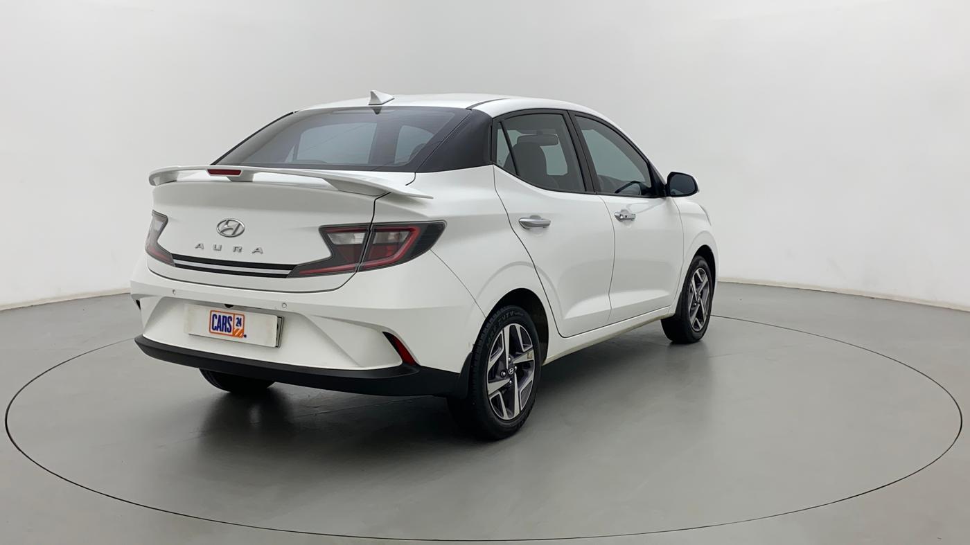 2022 Hyundai AURA SX 1.2 (O), Petrol, Manual, 7,030 km, Right Back Diagonal