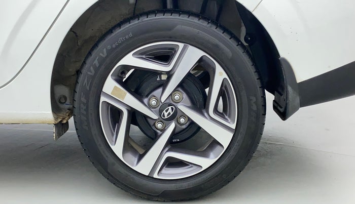 2022 Hyundai AURA SX 1.2 (O), Petrol, Manual, 7,030 km, Left Rear Wheel