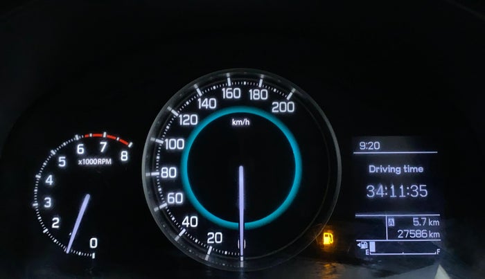 2019 Maruti IGNIS ZETA 1.2, Petrol, Manual, 27,586 km, Odometer Image