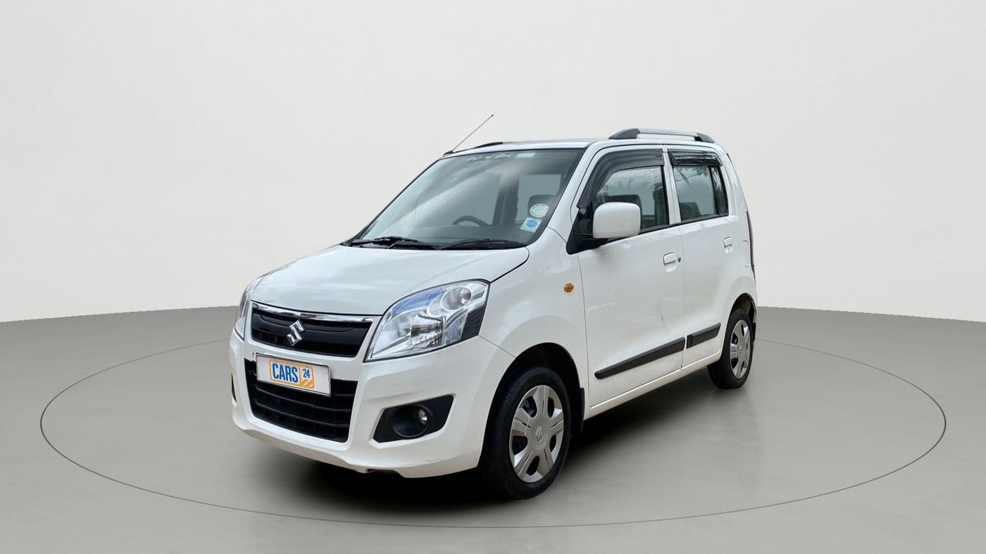 2018 Maruti Wagon R 1.0 VXI AMT, Petrol, Automatic, 37,937 km, Left Front Diagonal