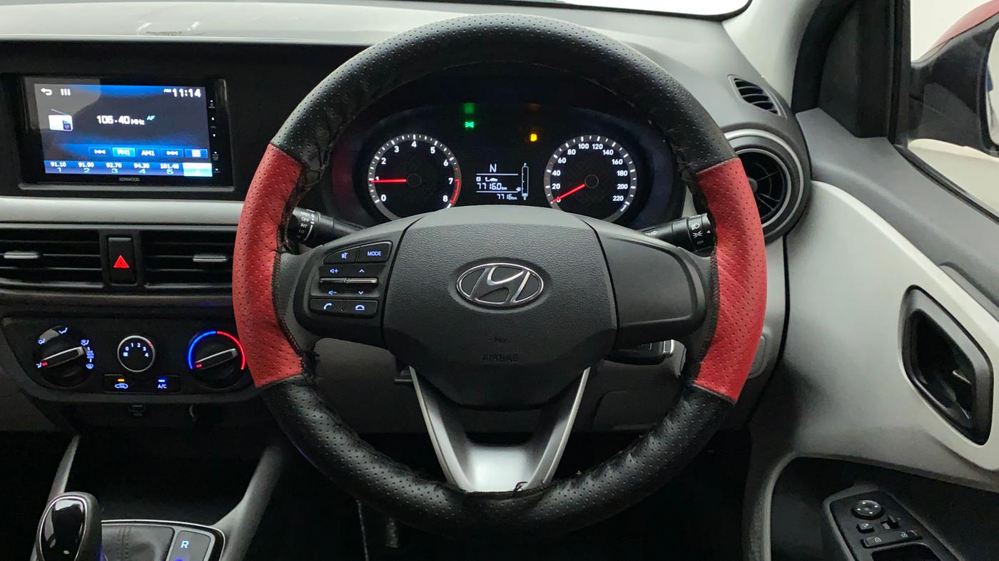 2020 Hyundai GRAND I10 NIOS MAGNA CORPORATE EDITION AMT 1.2 KAPPA VTVT, Petrol, Automatic, 7,715 km, Steering Wheel Close Up