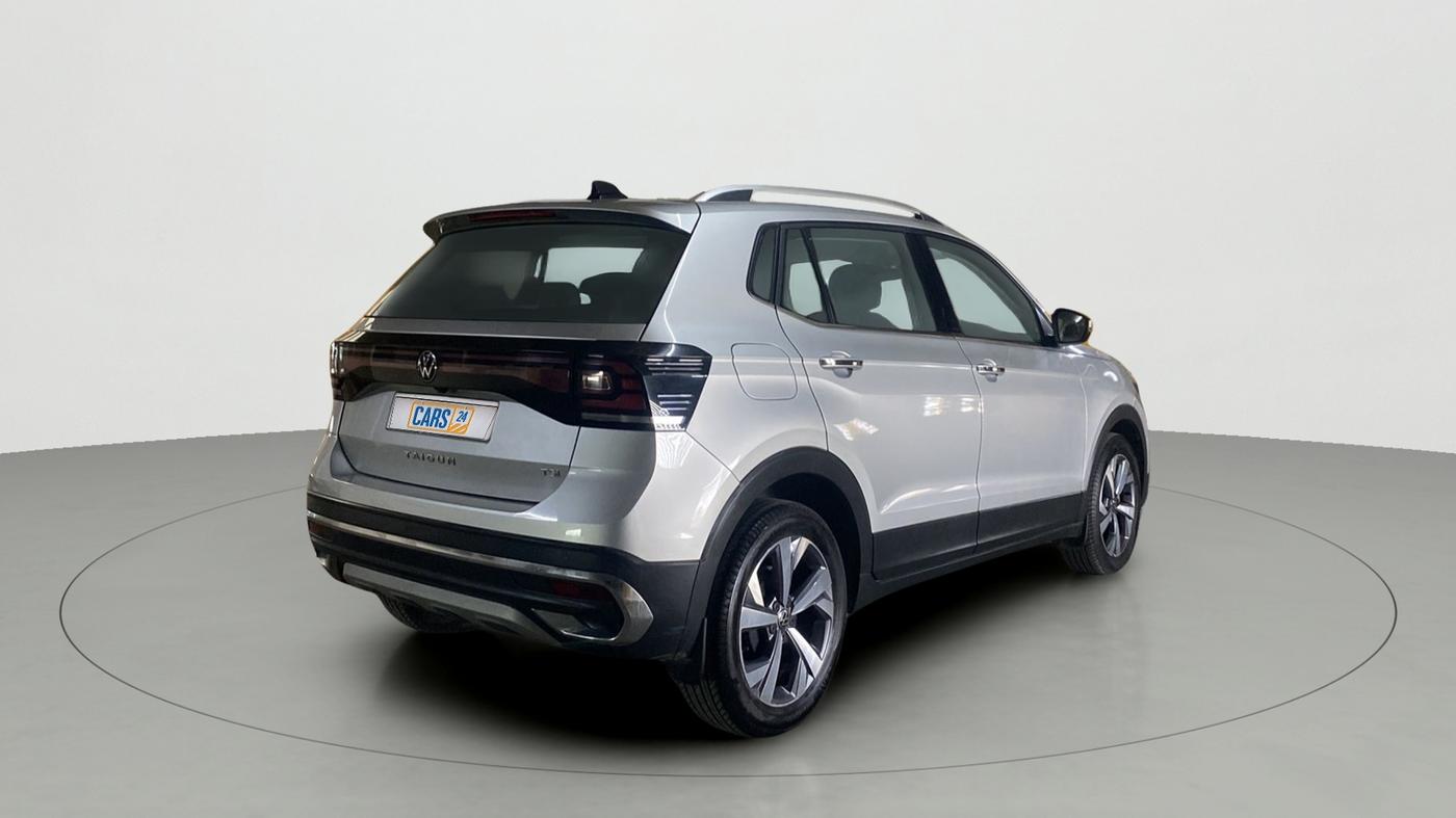 2022 Volkswagen TAIGUN TOPLINE 1.0 TSI AT, Petrol, Automatic, 4,064 km, Right Back Diagonal