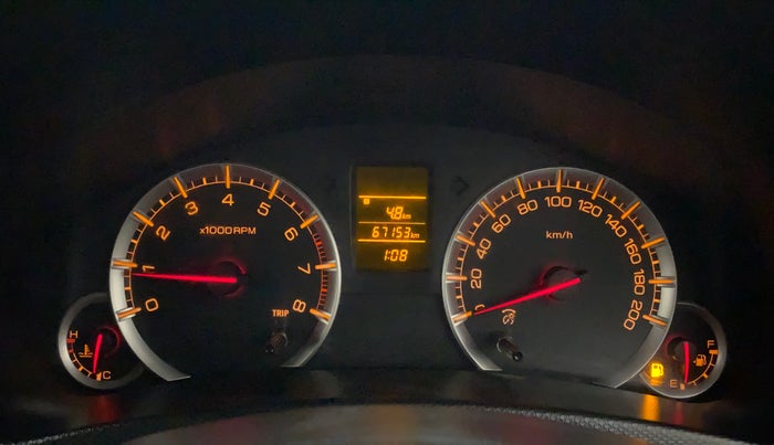2015 Maruti Swift VXI, Petrol, Manual, 67,153 km, Odometer Image