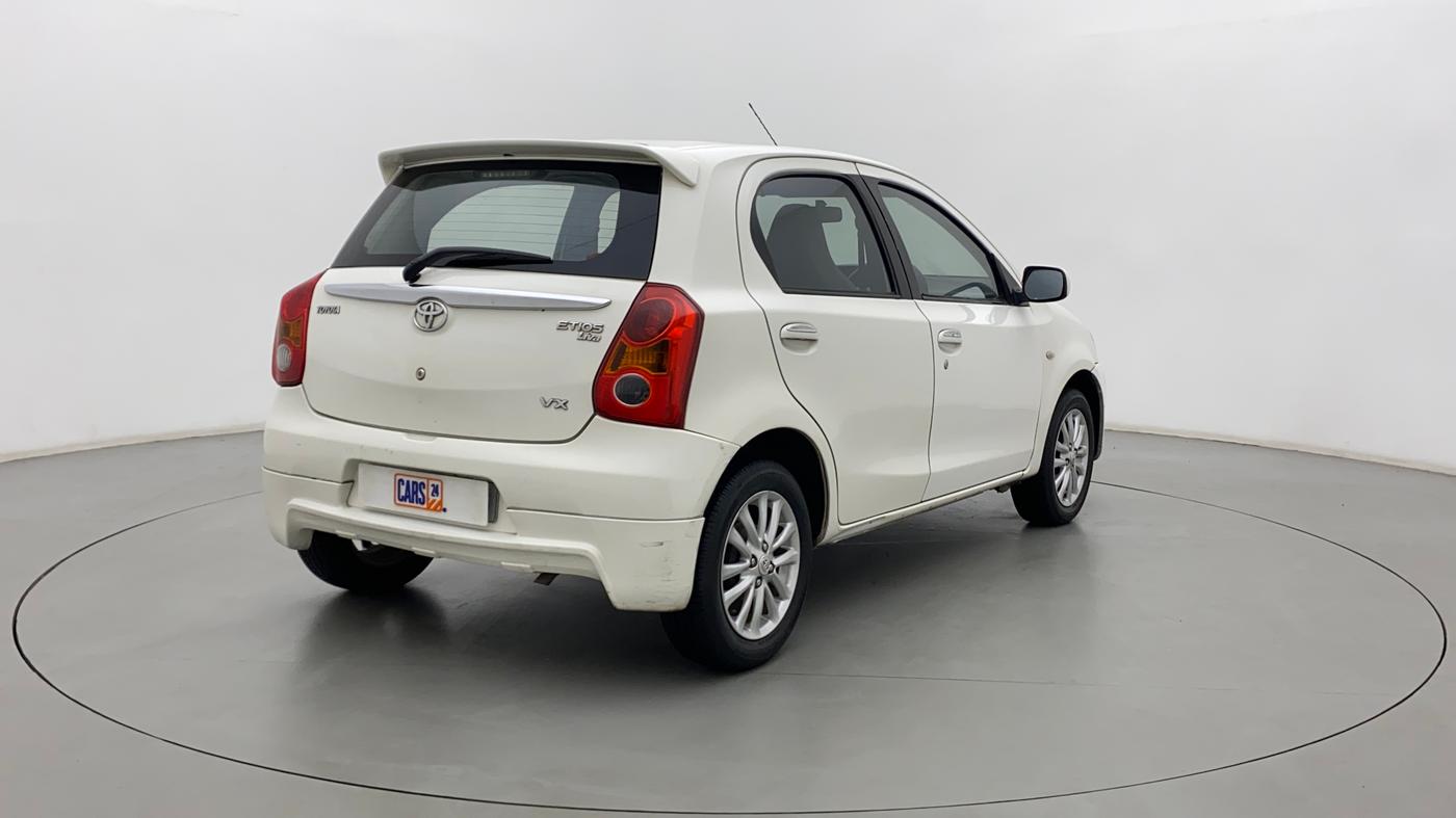 2012 Toyota Etios Liva VX, Petrol, Manual, 65,684 km, Right Back Diagonal