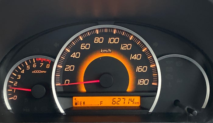 2010 Maruti Wagon R 1.0 VXI, Petrol, Manual, 62,714 km, Odometer Image