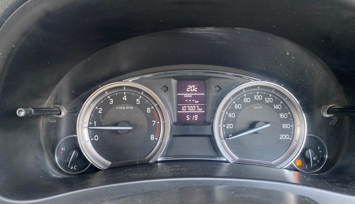 2014 Maruti Ciaz VXI+, Petrol, Manual, 1,07,012 km, Odometer Image