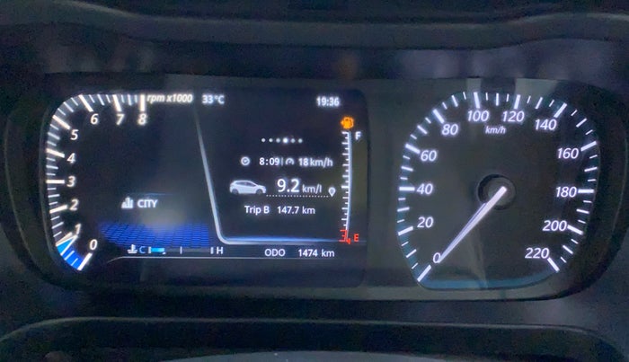 2022 Tata ALTROZ XZ PLUS I-TURBO PETROL, Petrol, Manual, 1,474 km, Odometer Image