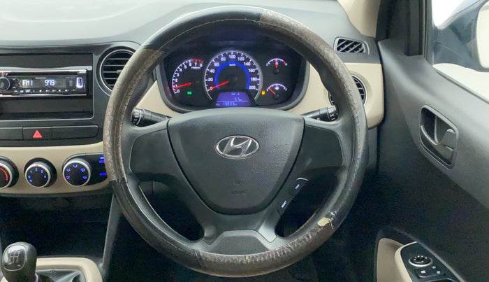 2017 Hyundai Grand i10 MAGNA 1.2 KAPPA VTVT, Petrol, Manual, 13,833 km, Steering Wheel Close Up