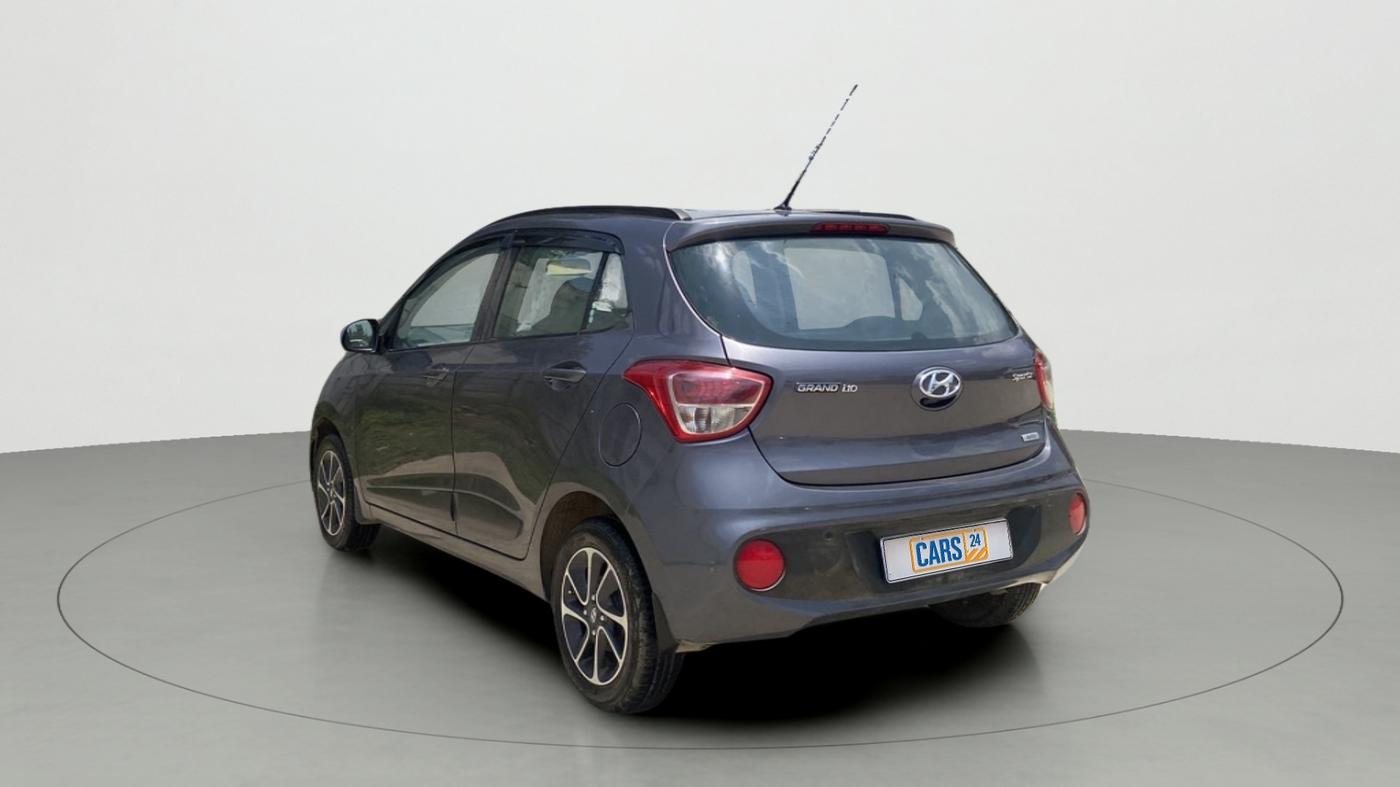2017 Hyundai Grand i10 SPORTZ (O) AT 1.2 KAPPA VTVT, Petrol, Automatic, 18,679 km, Left Back Diagonal