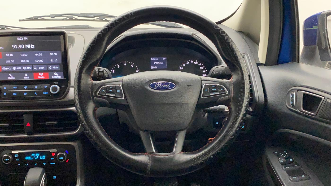 2019 Ford Ecosport TREND + 1.5L PETROL AT, Petrol, Automatic, 47,130 km, Steering Wheel Close Up