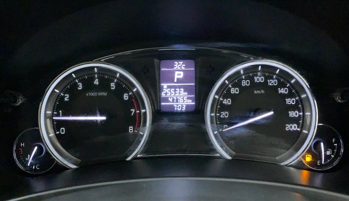 2017 Maruti Ciaz ZXI AT, Petrol, Automatic, 47,765 km, Odometer Image