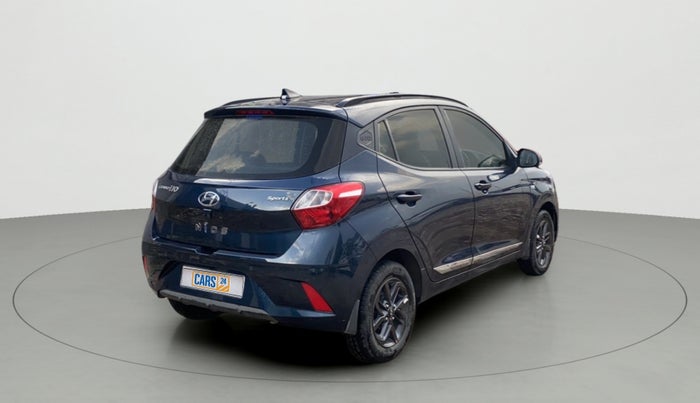 2021 Hyundai GRAND I10 NIOS SPORTZ AMT 1.2 KAPPA VTVT, Petrol, Automatic, 27,546 km, Right Back Diagonal