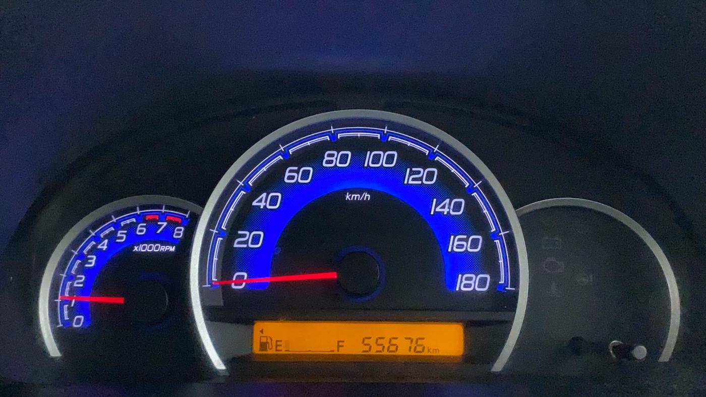2017 Maruti Wagon R 1.0 VXI, Petrol, Manual, 55,676 km, Odometer Image
