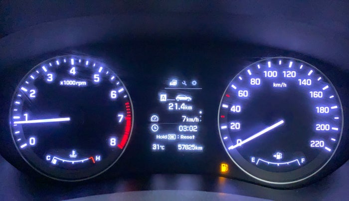 2016 Hyundai Elite i20 ASTA 1.2 (O), Petrol, Manual, 57,825 km, Odometer Image