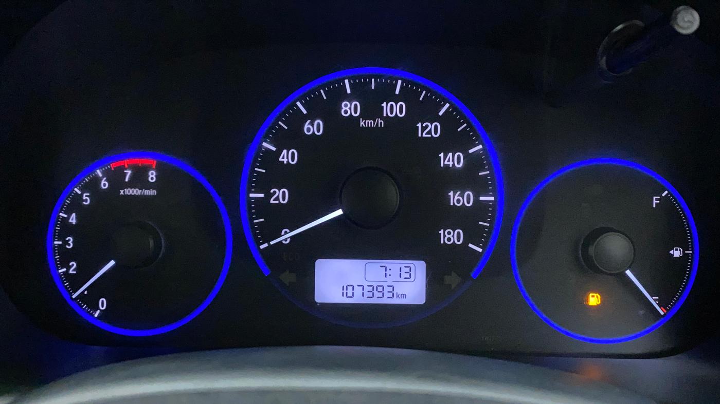 2016 Honda Amaze 1.2L I-VTEC S, Petrol, Manual, 1,07,393 km, Odometer Image