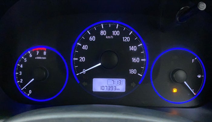 2016 Honda Amaze 1.2L I-VTEC S, Petrol, Manual, 1,07,393 km, Odometer Image