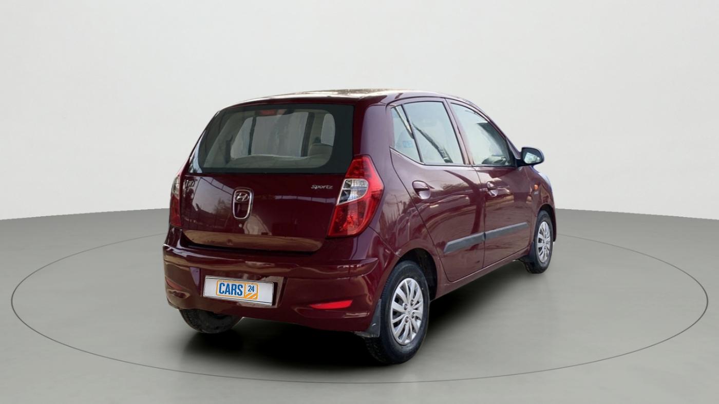 2014 Hyundai i10 SPORTZ 1.1, Petrol, Manual, 23,365 km, Right Back Diagonal