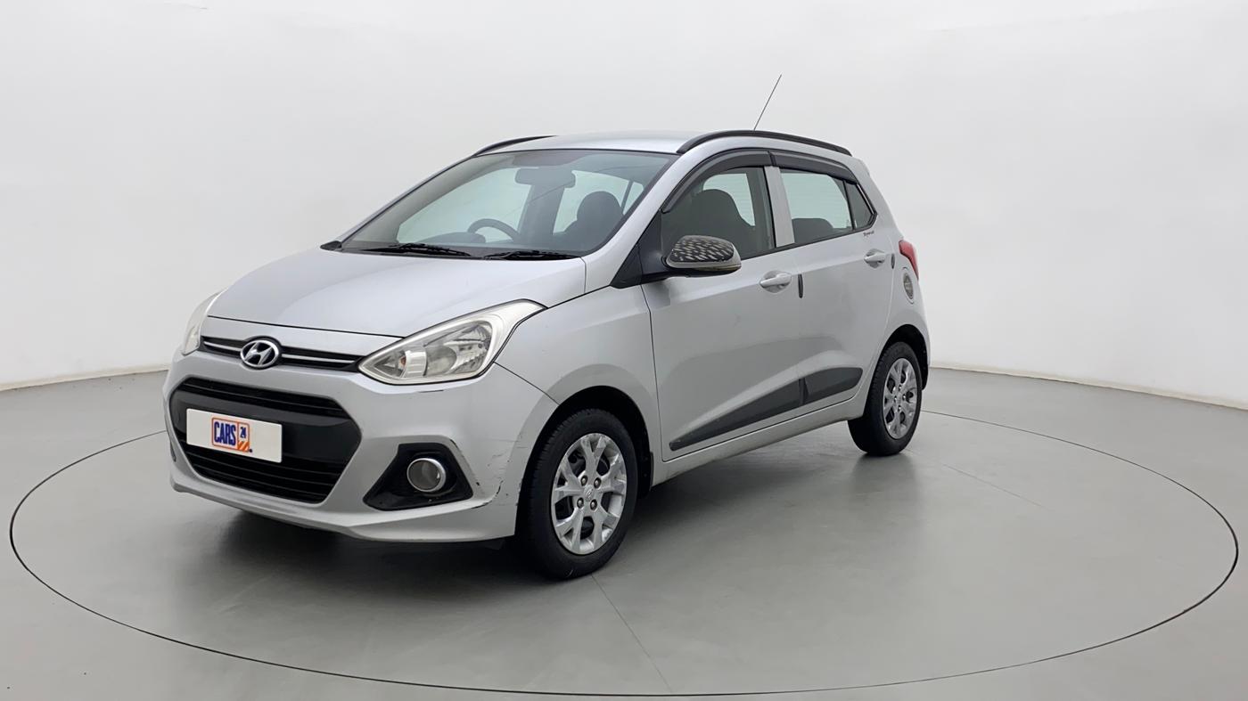 2016 Hyundai Grand i10 SPORTZ 1.2 KAPPA VTVT, Petrol, Manual, 76,182 km, Left Front Diagonal