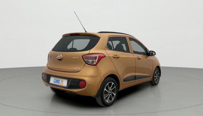 2017 Hyundai Grand i10 SPORTZ (O) AT 1.2 KAPPA VTVT, Petrol, Automatic, 62,750 km, Right Back Diagonal