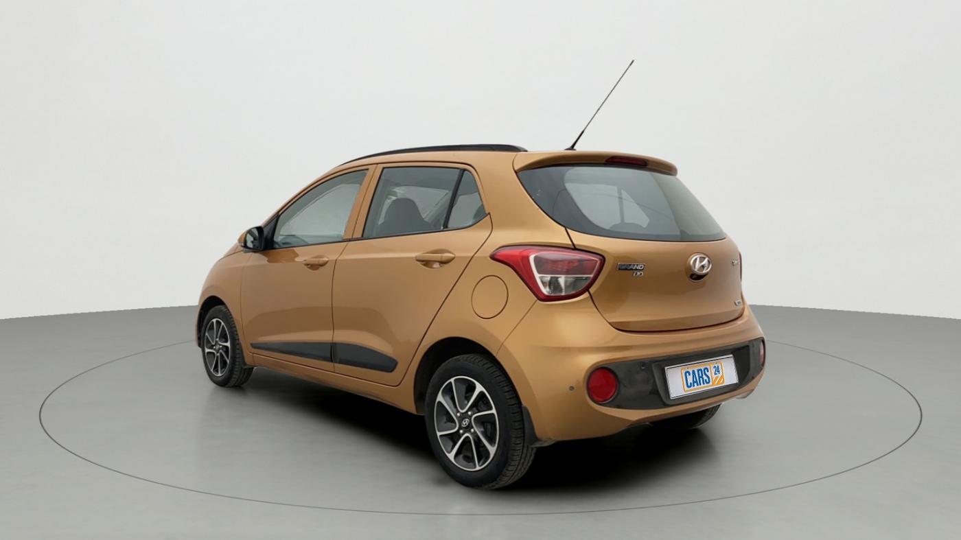 2017 Hyundai Grand i10 SPORTZ (O) AT 1.2 KAPPA VTVT, Petrol, Automatic, 62,750 km, Left Back Diagonal