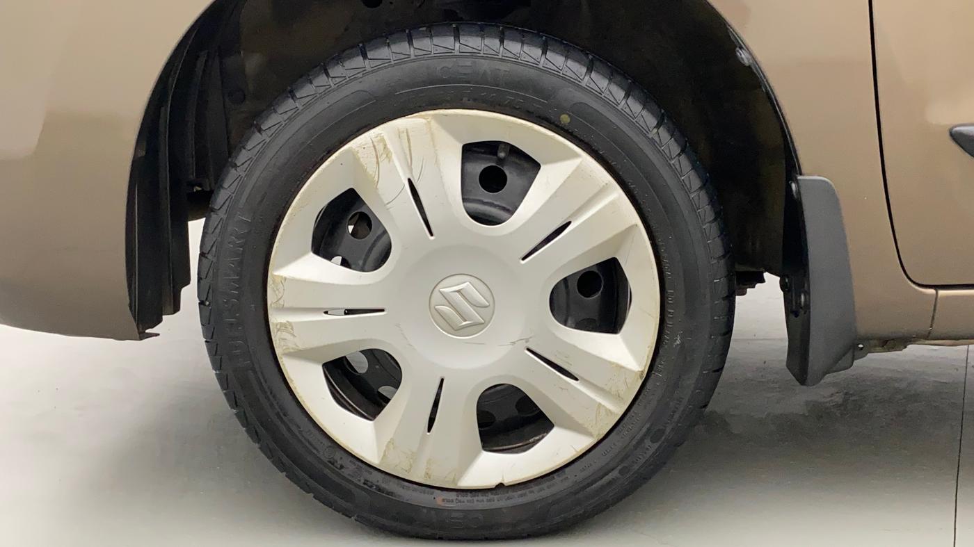 2013 Maruti Wagon R 1.0 VXI, Petrol, Manual, 45,985 km, Left Front Wheel