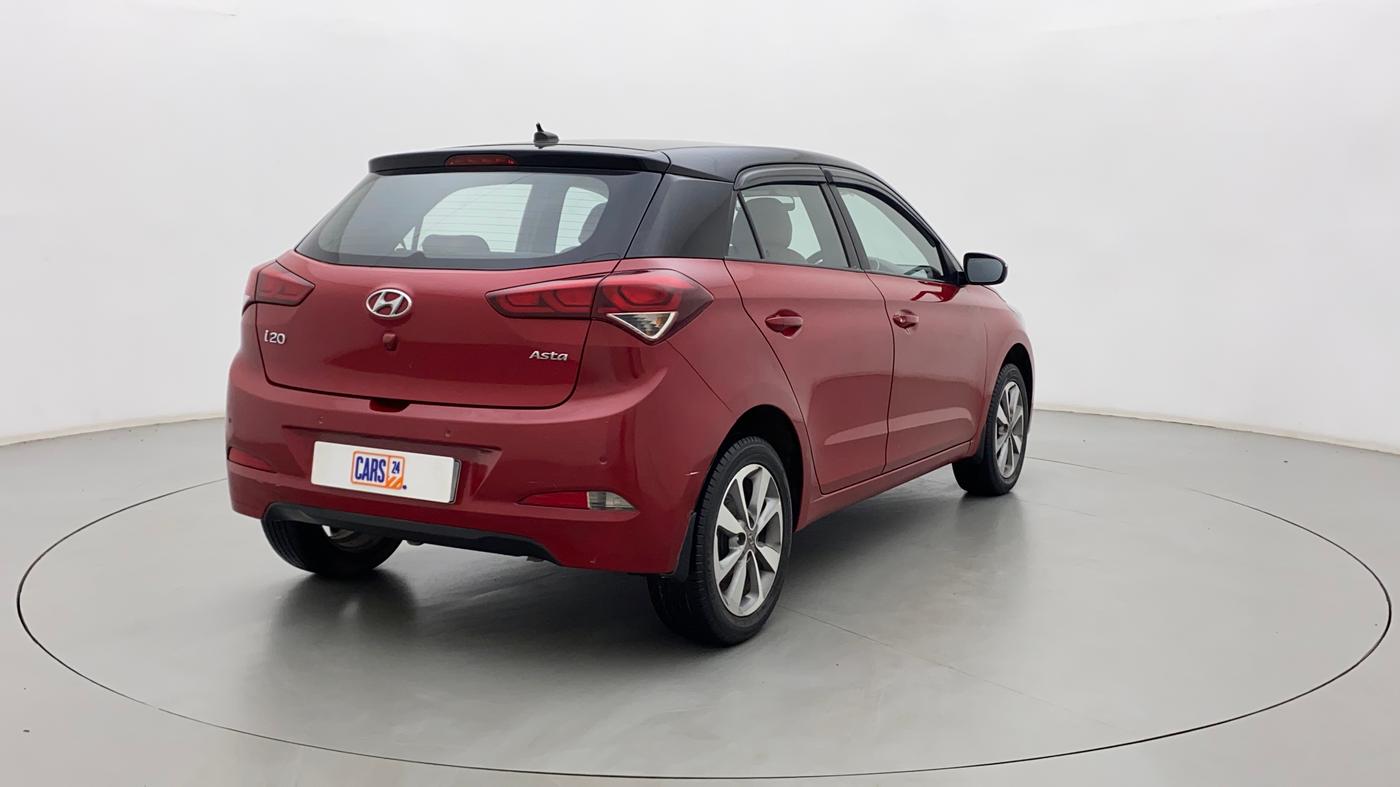 2017 Hyundai Elite i20 ASTA 1.2 DUAL TONE, Petrol, Manual, 25,753 km, Right Back Diagonal