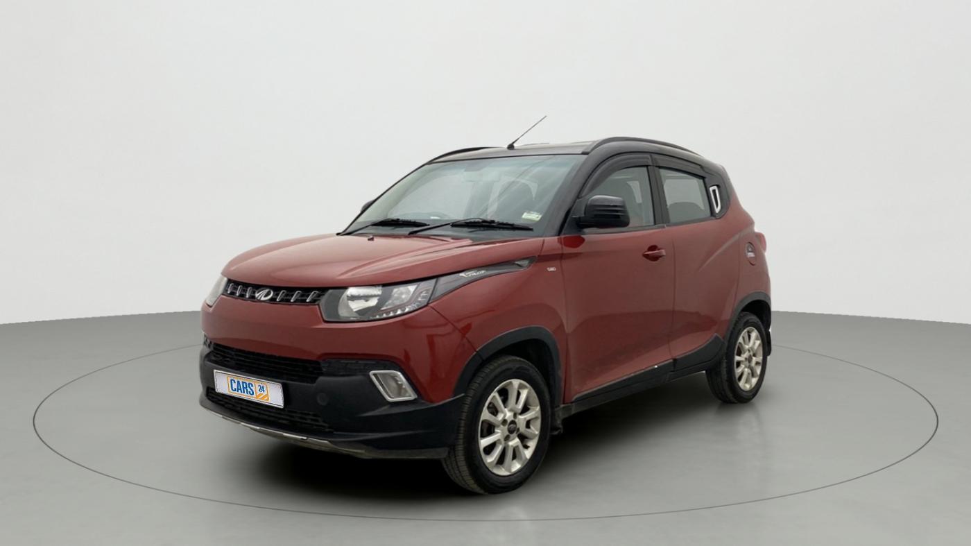 2017 Mahindra Kuv100 K8 6 STR DUAL TONE, Petrol, Manual, 79,009 km, Left Front Diagonal