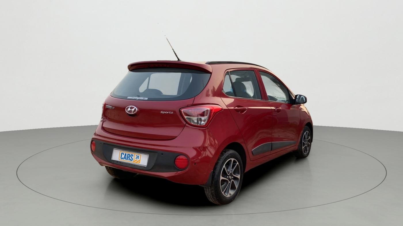 2018 Hyundai Grand i10 SPORTZ AT 1.2 KAPPA VTVT, Petrol, Automatic, 7,921 km, Right Back Diagonal