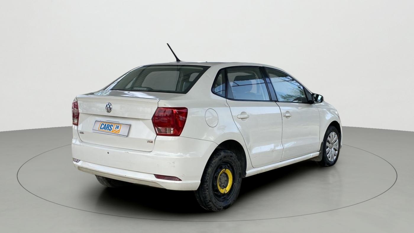 2017 Volkswagen Ameo COMFORTLINE 1.5 AT, Diesel, Automatic, 1,18,954 km, Right Back Diagonal