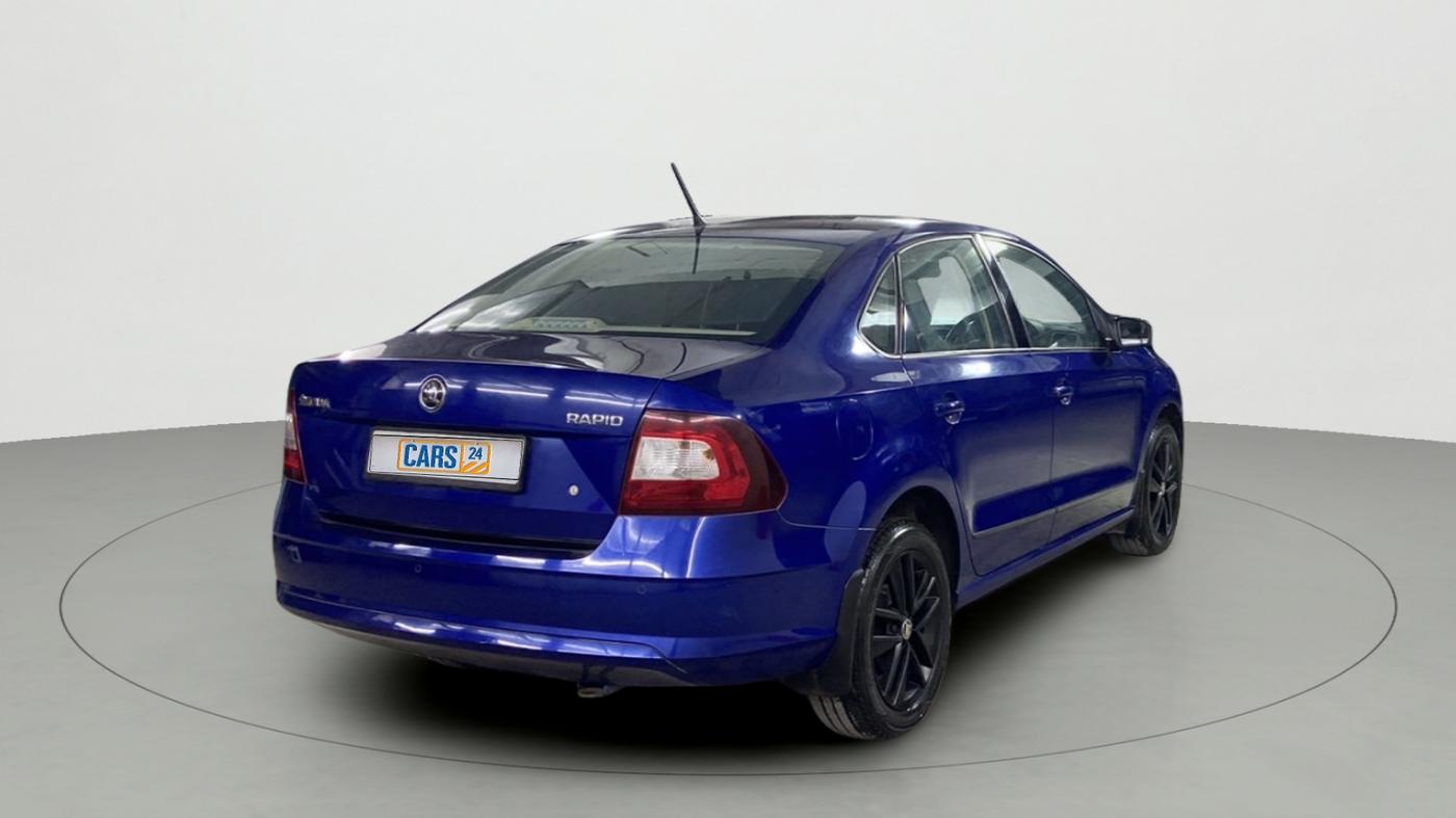 2019 Skoda Rapid AMBITION 1.6 MPI MT, Petrol, Manual, 8,359 km, Right Back Diagonal
