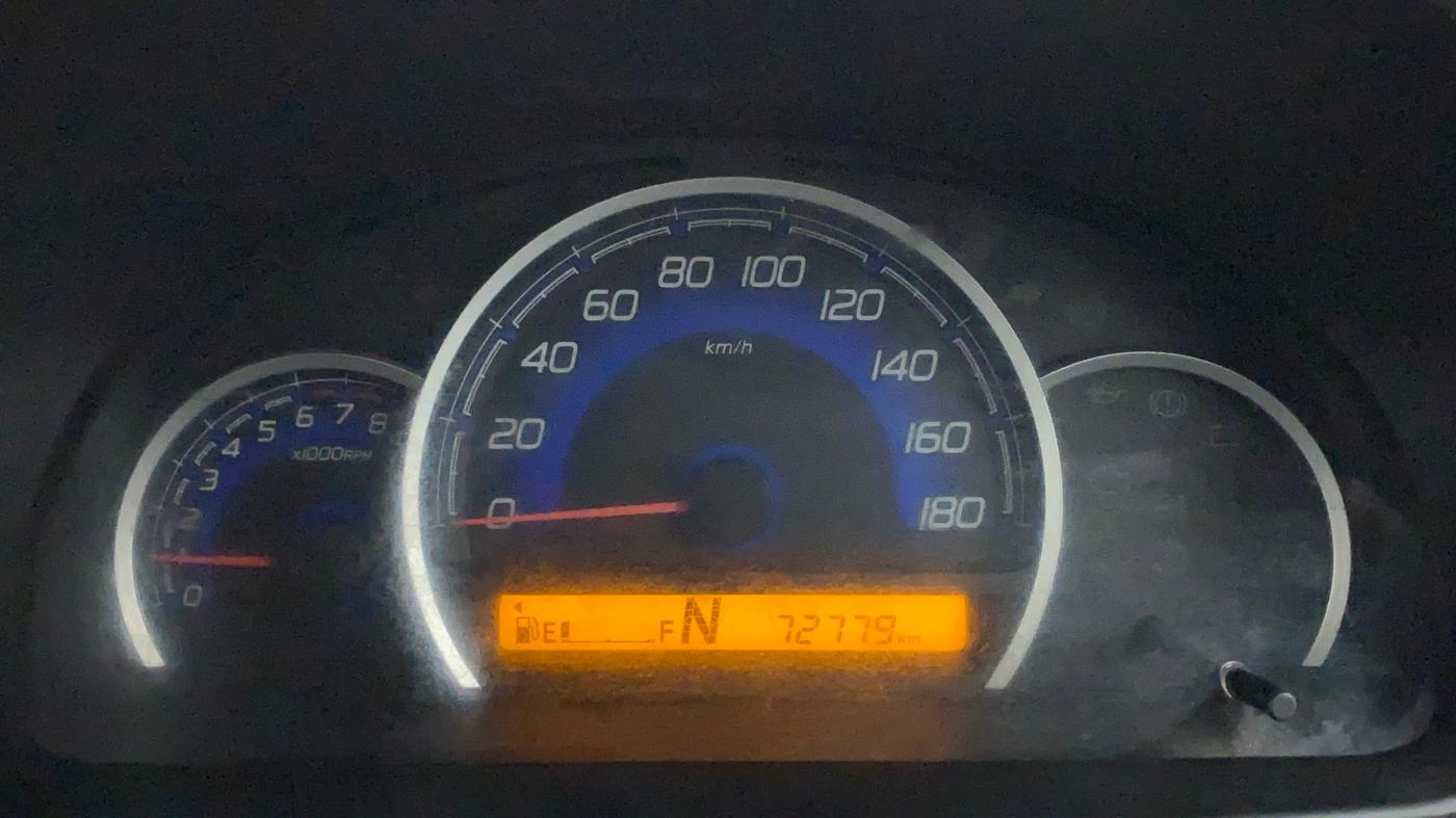 2018 Maruti Wagon R 1.0 VXI AMT, Petrol, Automatic, 72,937 km, Odometer Image
