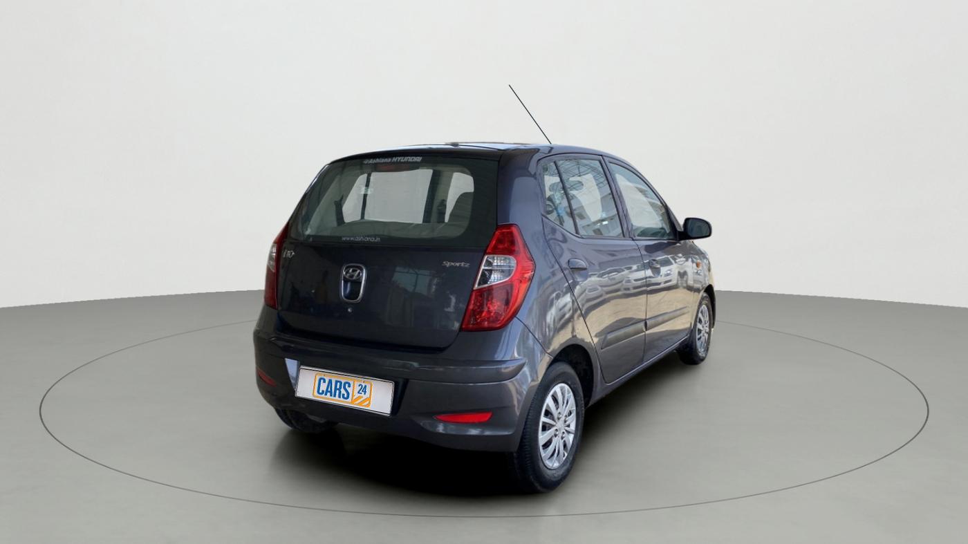 2013 Hyundai i10 SPORTZ 1.1, Petrol, Manual, 74,922 km, Right Back Diagonal