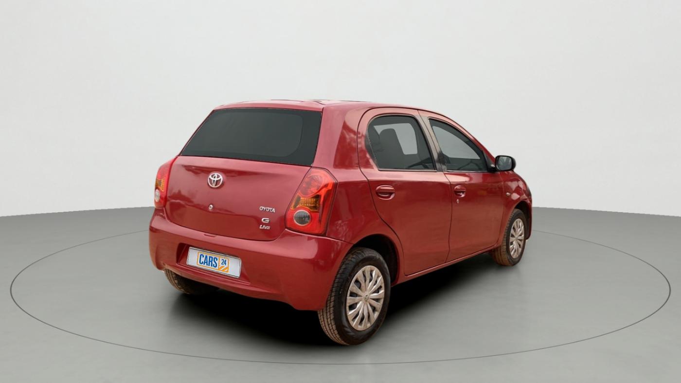 2011 Toyota Etios Liva G, Petrol, Manual, 55,314 km, Right Back Diagonal