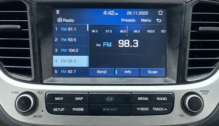 2019 Hyundai Verna 1.6 SX VTVT AT (O), Petrol, Automatic, 33,423 km, Infotainment System