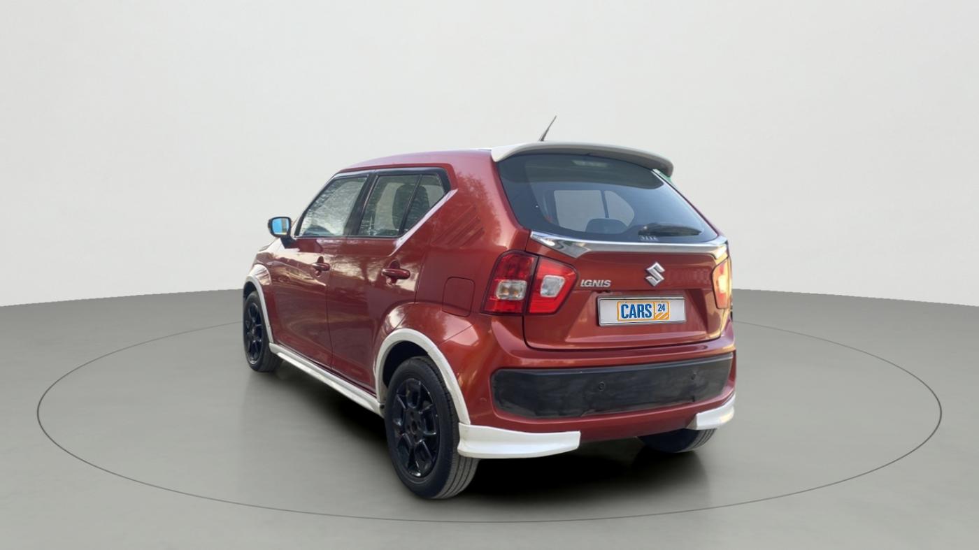 2018 Maruti IGNIS ALPHA 1.2 AMT DUAL TONE, Petrol, Automatic, 74,140 km, Left Back Diagonal