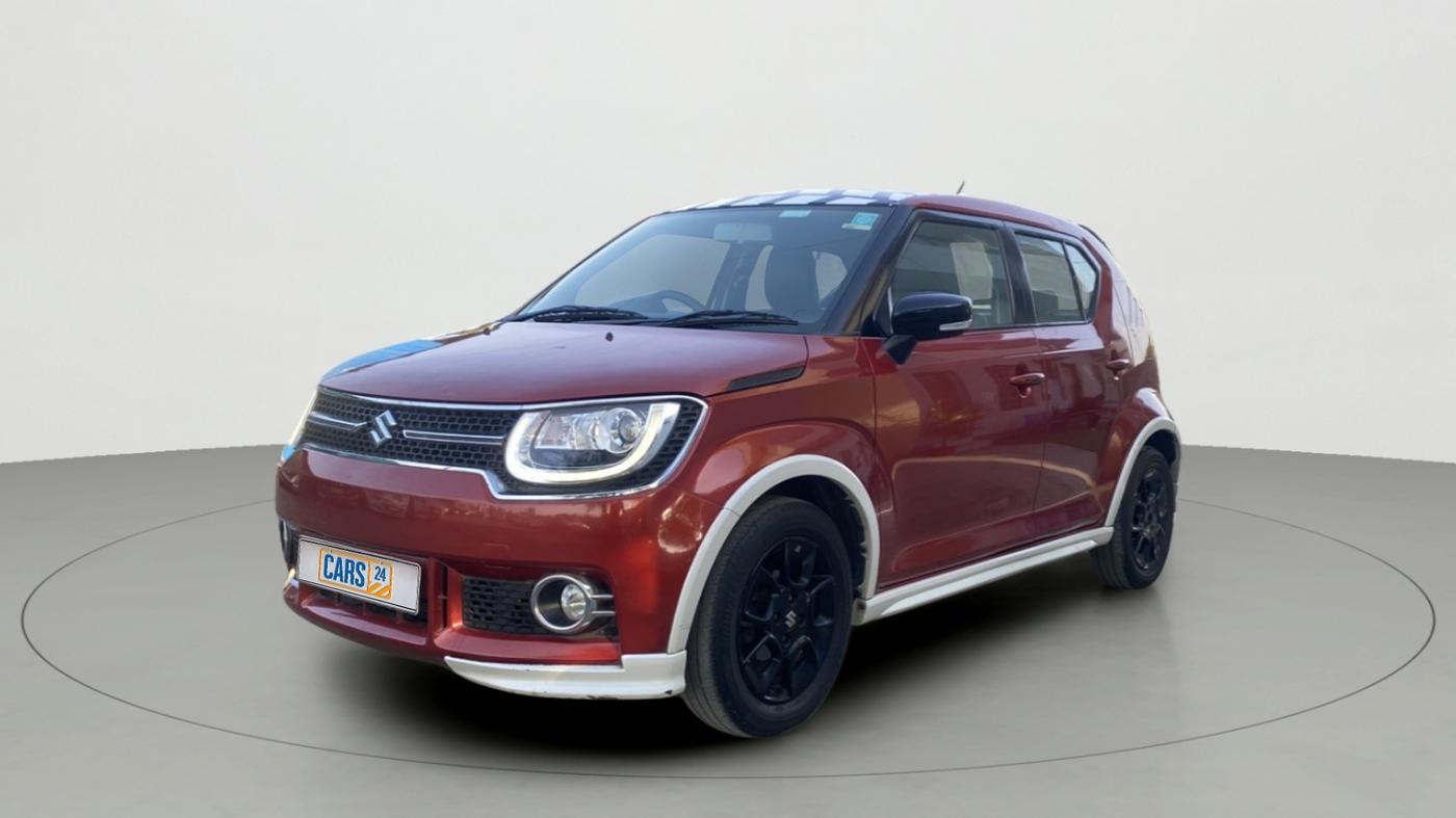 2018 Maruti IGNIS ALPHA 1.2 AMT DUAL TONE, Petrol, Automatic, 74,140 km, Left Front Diagonal