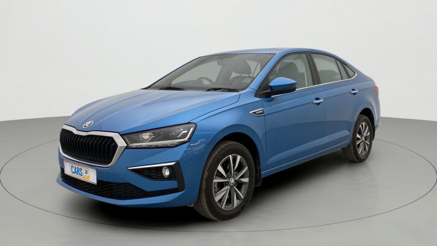 2022 Skoda SLAVIA STYLE 1.5L TSI DSG, Petrol, Automatic, 7,548 km, Left Front Diagonal