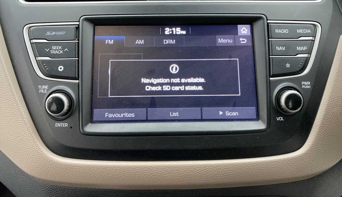 2020 Hyundai Elite i20 SPORTZ PLUS 1.2, Petrol, Manual, 40,704 km, Infotainment system - GPS Card not working/missing