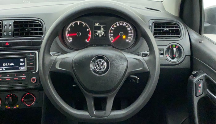 2019 Volkswagen Ameo COMFORTLINE 1.0L, Petrol, Manual, 1,19,544 km, Steering Wheel Close Up