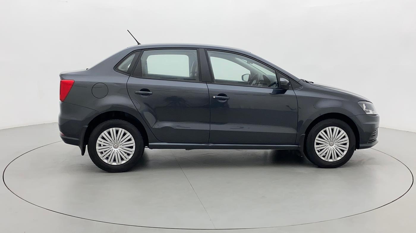 2019 Volkswagen Ameo COMFORTLINE 1.0L, Petrol, Manual, 1,19,544 km, Right Side View